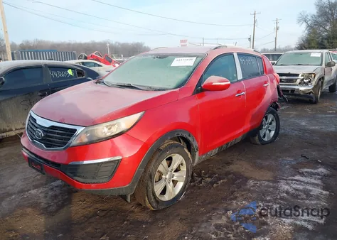 2011 Kia Sportage Lx z USA, uszkodzony, nr VIN KNDPB3A28B7054795